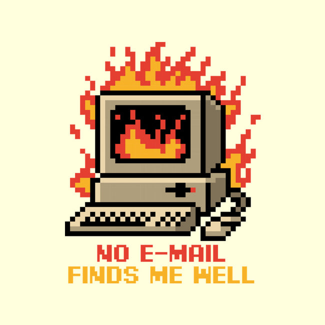 Pixel Email Fire Computer-Mens-Basic-Tee-Studio Mootant