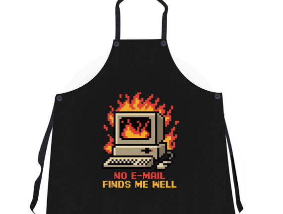 Pixel Email Fire Computer