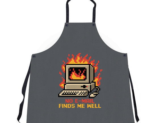 Pixel Email Fire Computer
