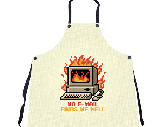 Pixel Email Fire Computer