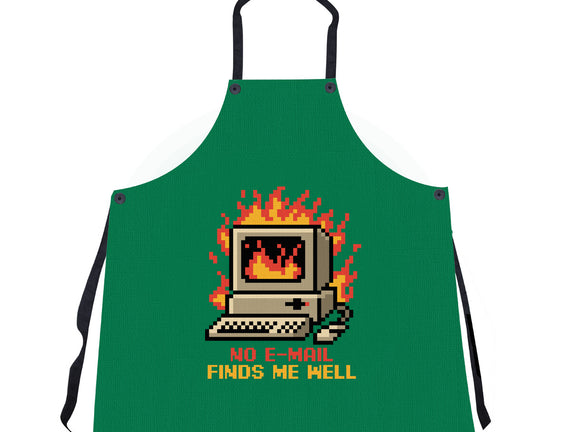 Pixel Email Fire Computer