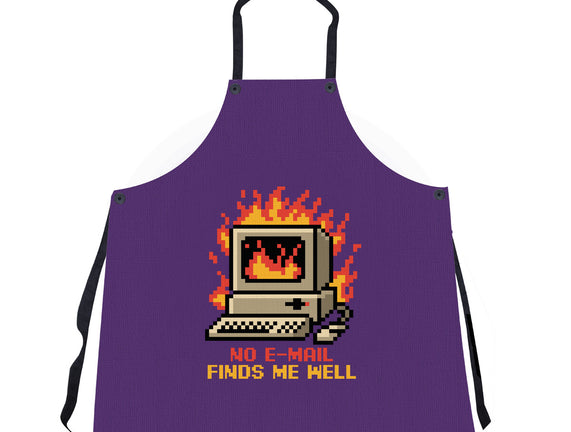 Pixel Email Fire Computer