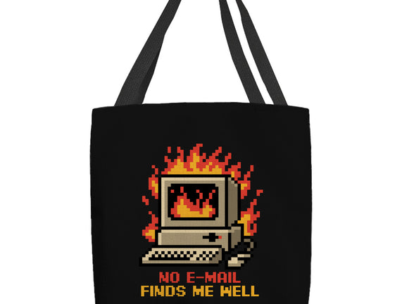 Pixel Email Fire Computer