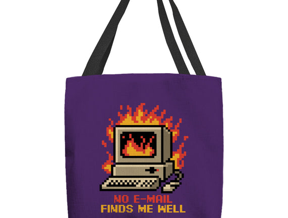 Pixel Email Fire Computer