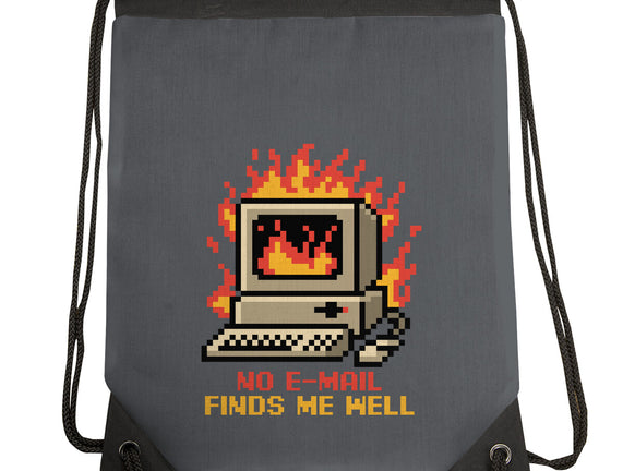 Pixel Email Fire Computer