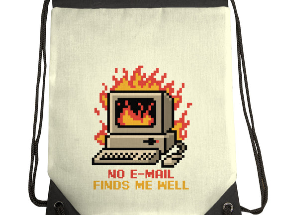 Pixel Email Fire Computer