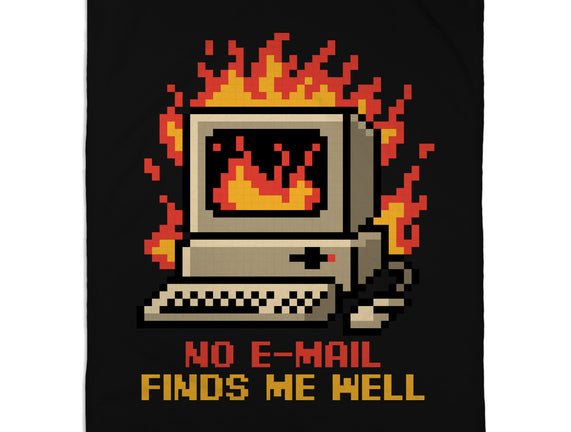 Pixel Email Fire Computer