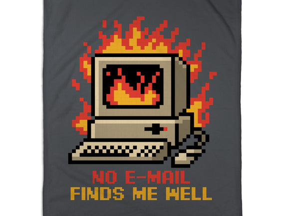 Pixel Email Fire Computer