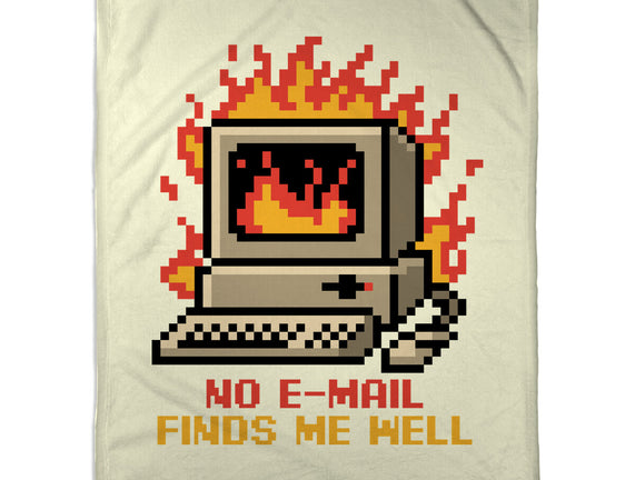 Pixel Email Fire Computer