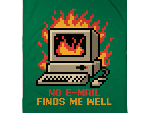 Pixel Email Fire Computer