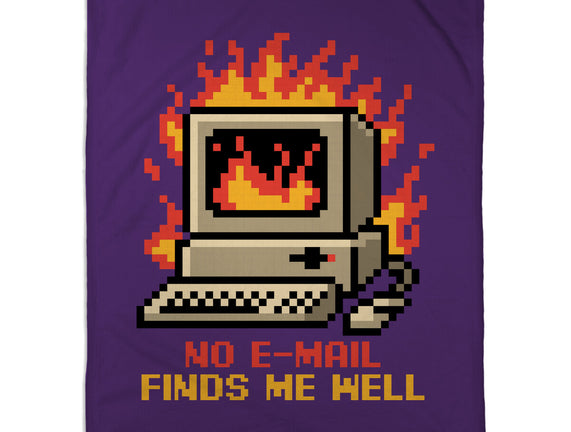 Pixel Email Fire Computer