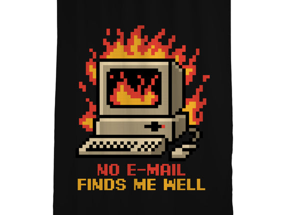 Pixel Email Fire Computer