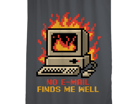 Pixel Email Fire Computer