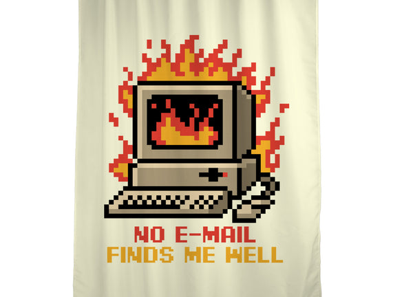 Pixel Email Fire Computer