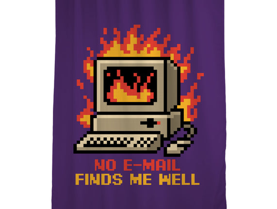 Pixel Email Fire Computer