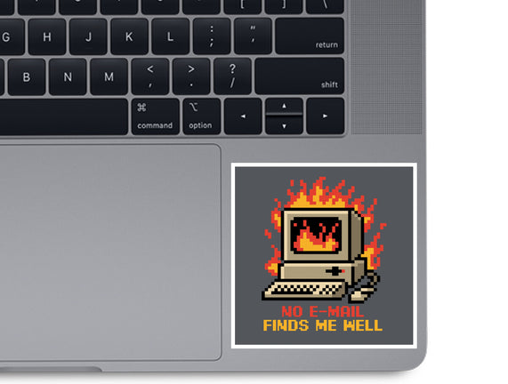 Pixel Email Fire Computer