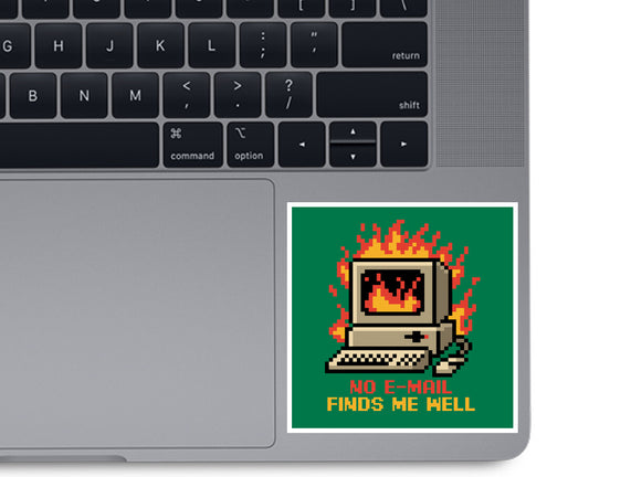 Pixel Email Fire Computer