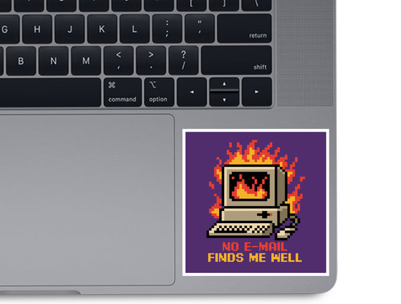 Pixel Email Fire Computer
