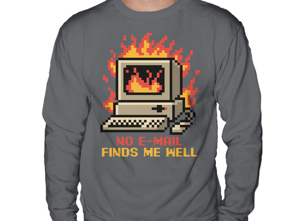 Pixel Email Fire Computer