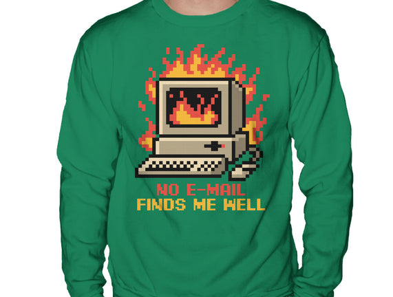 Pixel Email Fire Computer