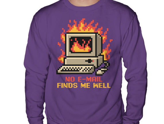Pixel Email Fire Computer