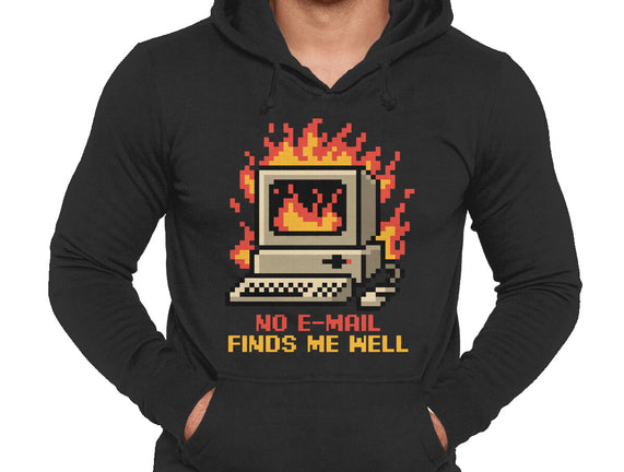 Pixel Email Fire Computer