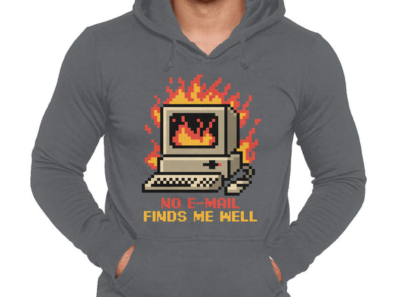 Pixel Email Fire Computer