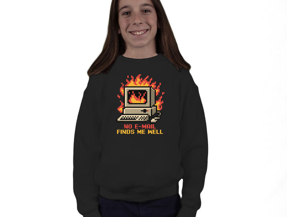Pixel Email Fire Computer