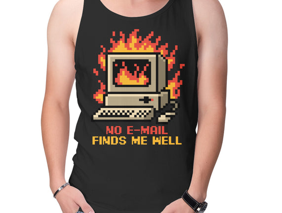 Pixel Email Fire Computer