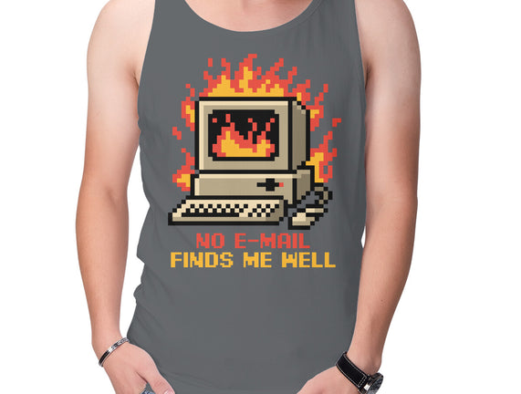 Pixel Email Fire Computer