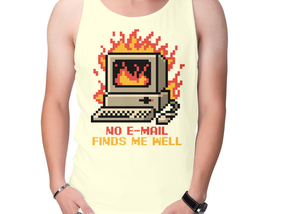 Pixel Email Fire Computer