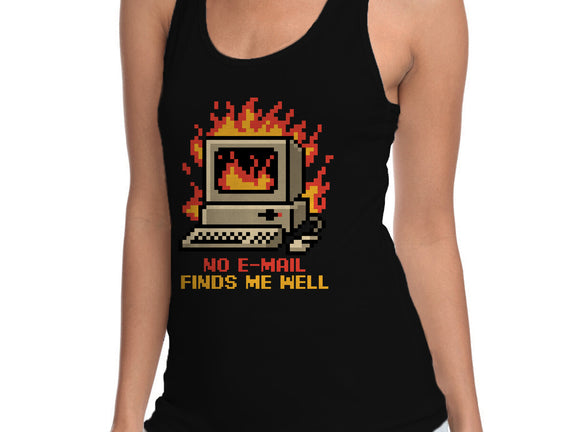 Pixel Email Fire Computer