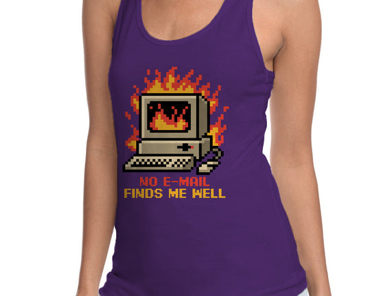 Pixel Email Fire Computer