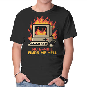 Pixel Email Fire Computer