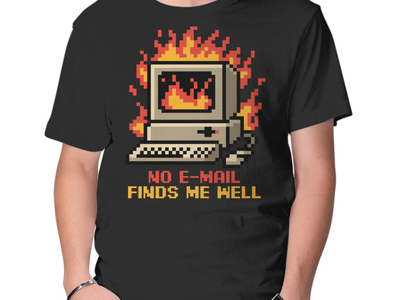 Pixel Email Fire Computer