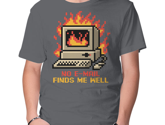 Pixel Email Fire Computer