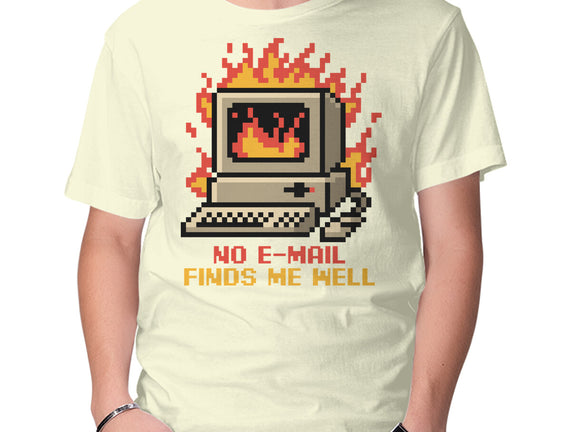 Pixel Email Fire Computer