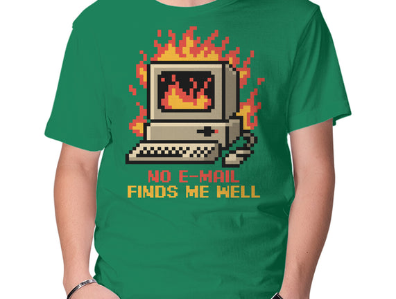 Pixel Email Fire Computer