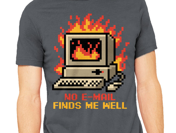 Pixel Email Fire Computer