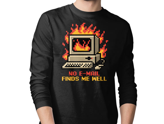 Pixel Email Fire Computer
