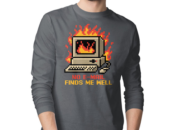 Pixel Email Fire Computer