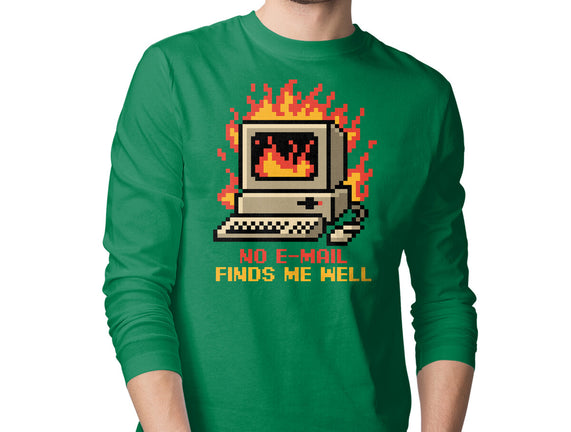 Pixel Email Fire Computer