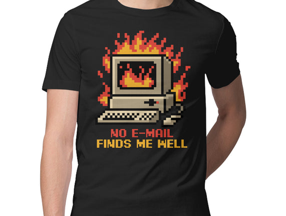 Pixel Email Fire Computer