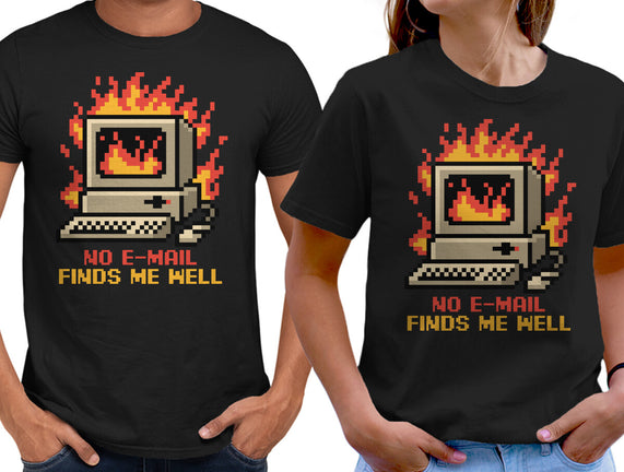 Pixel Email Fire Computer