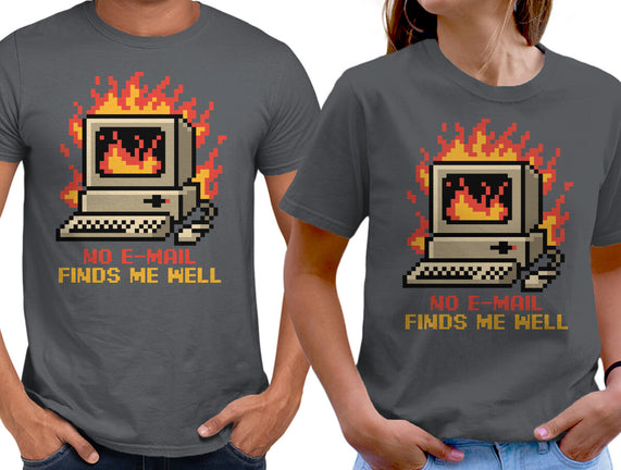 Pixel Email Fire Computer