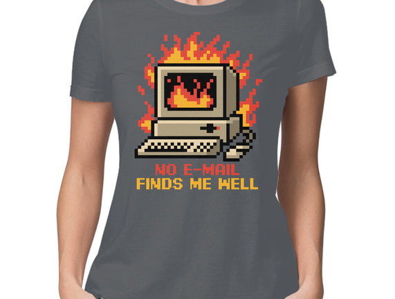 Pixel Email Fire Computer