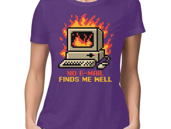 Pixel Email Fire Computer