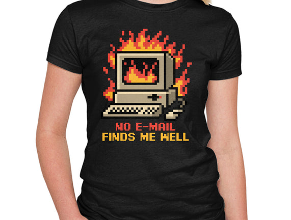Pixel Email Fire Computer