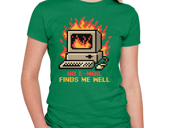 Pixel Email Fire Computer