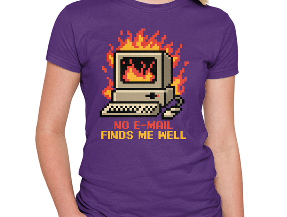Pixel Email Fire Computer
